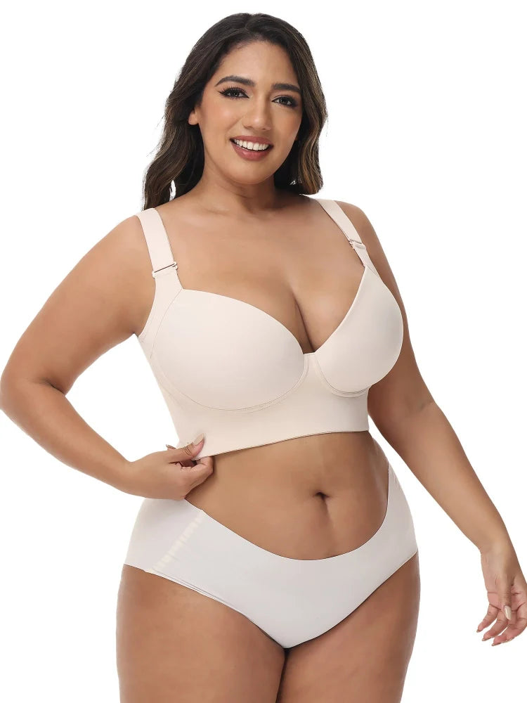 PushUpBra™ – Smoothing back support bra with push-up effect