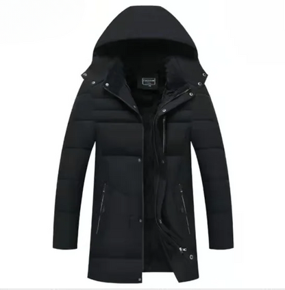 Frostel™ | Men's hooded, padded, and fleece-lined winter jacket – perfect for cold days
