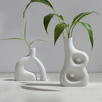 Modernes minimalistisches Keramikvase-Set für Wohnkultur