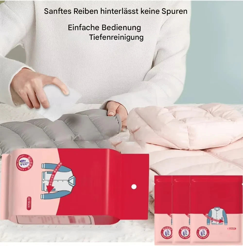 1+1 GRATIS | Sofortige Fleckenentferner-Tücher für Kleidung [Lezter Tag Rabatt]