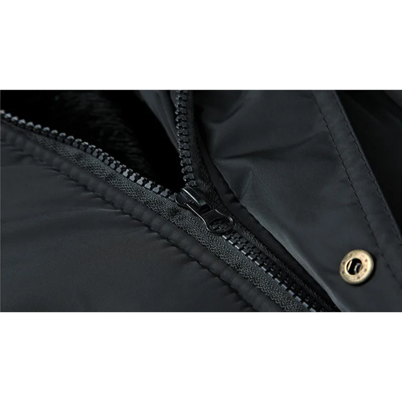 Cazora™ | Men's Hooded Padded and Fleece-Lined Winter Jacket – Black Winter Jacket for Cold Days