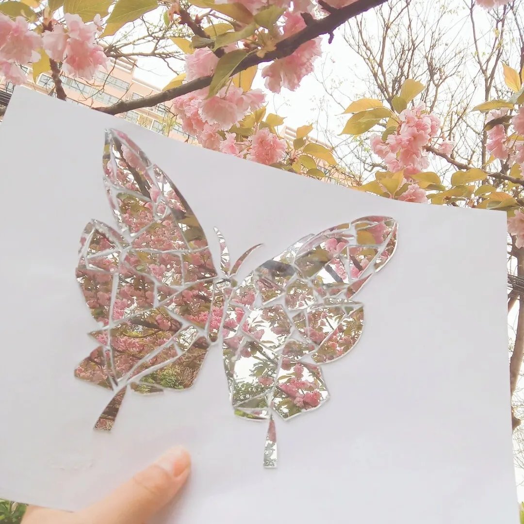 DIY™ | Butterfly Broken Mirror Photo Frame 
