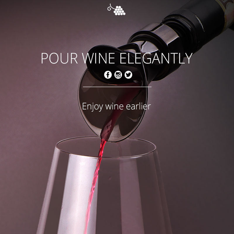 VinoSeal™ - 2-in-1 Rotweinverschluss und Ausgießer