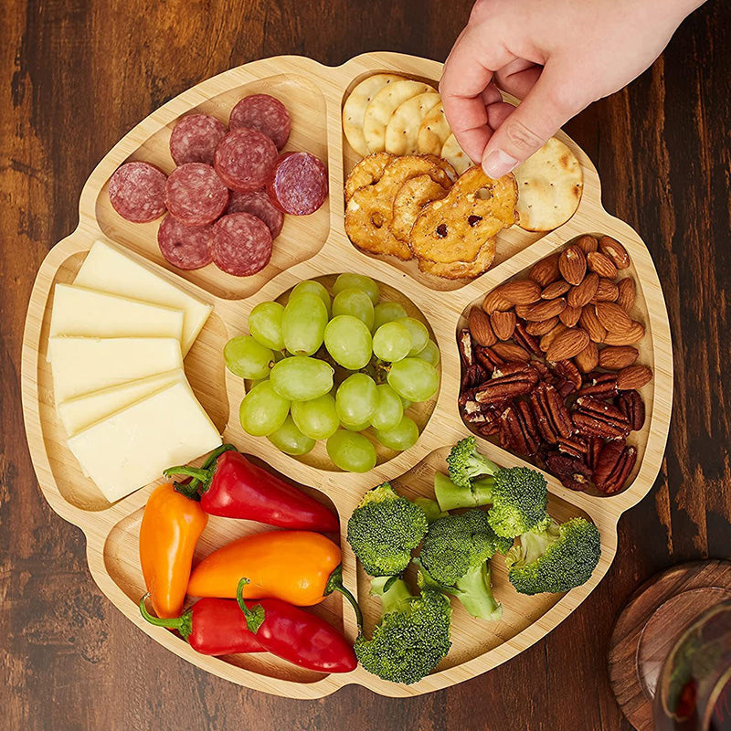 SnackEase™ - Abnehmbares Geteiltes Servierbrett für Snacks