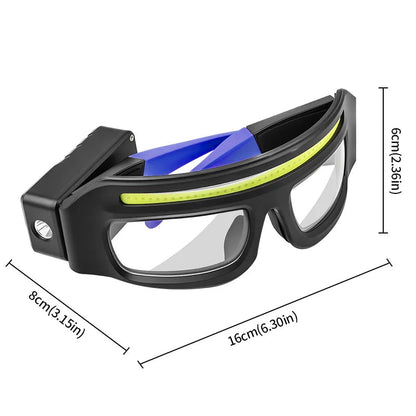 LumaGuard™ - Wiederaufladbare LED-Sicherheitsbrille für Außenbereich & Arbeit