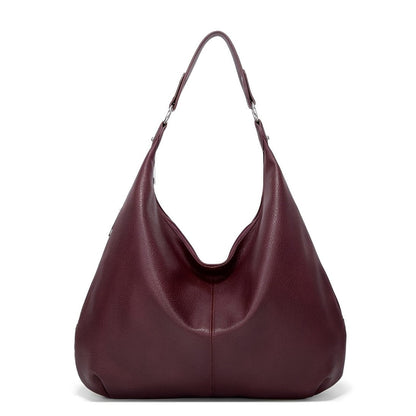 Alva™ | Simple large shoulder bag in solid color