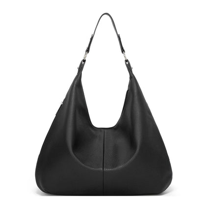 Alva™ | Simple large shoulder bag in solid color