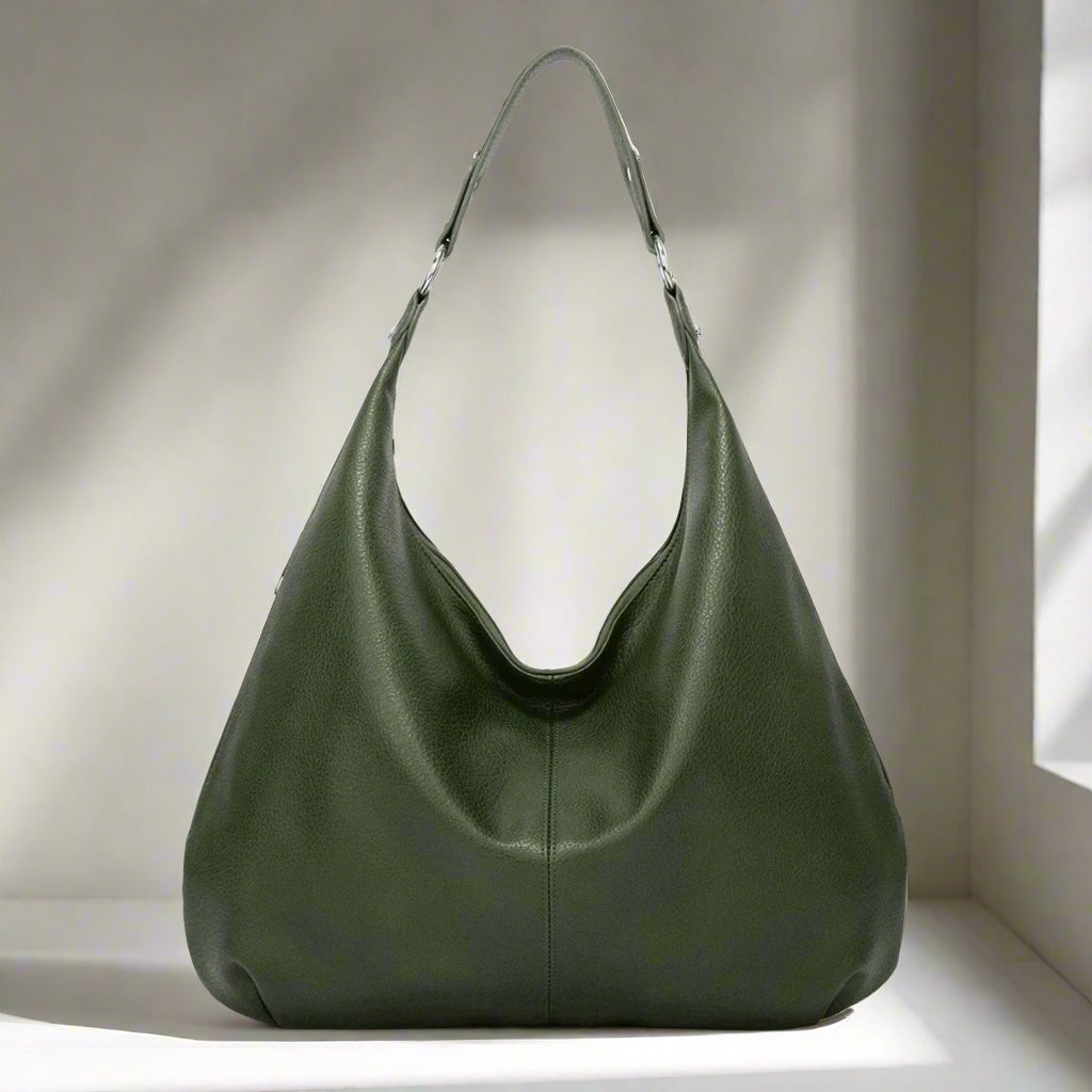 Alva™ | Simple large shoulder bag in solid color