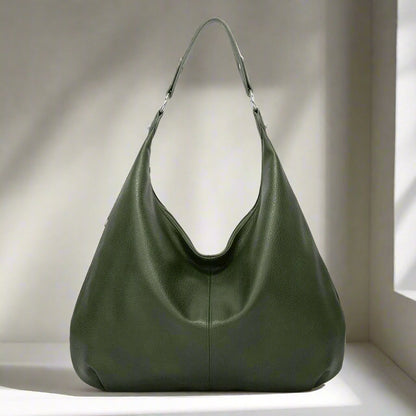 Alva™ | Simple large shoulder bag in solid color