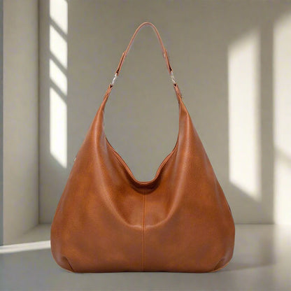 Alva™ | Simple large shoulder bag in solid color