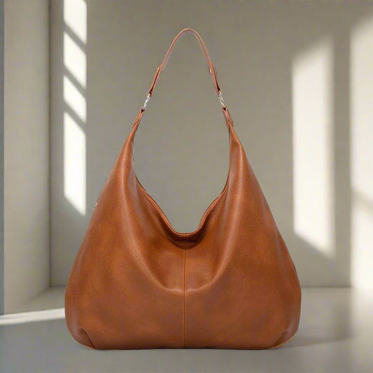 Alva™ | Simple large shoulder bag in solid color