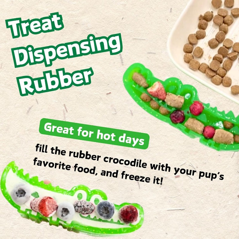 SnackSaver™ - Interaktives Krokodil-Hundespielzeug