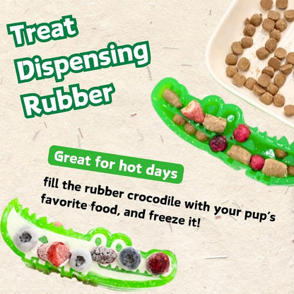 SnackSaver™ - Interaktives Krokodil-Hundespielzeug