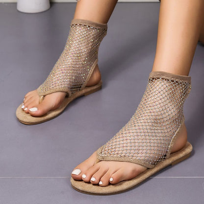 GlimmerMesh™ | Sparkling mesh sandals