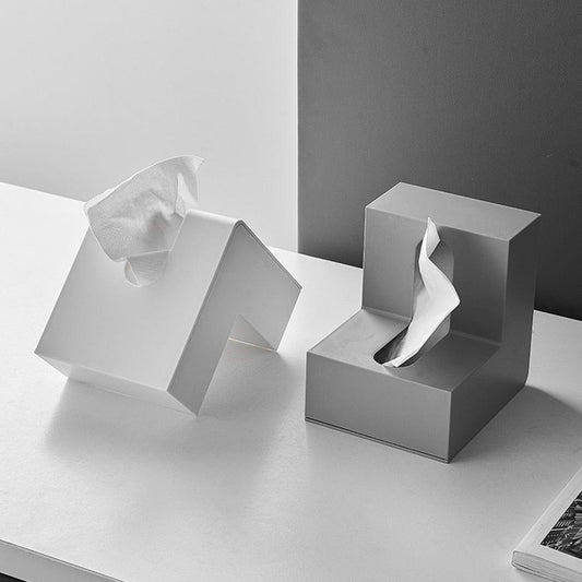Moderner geometrischer dekorativer Taschentuchboxbezug