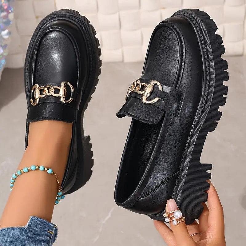 50% off | Gisela™ - Buckle casual preppy style slip-on chunky shoes [Last day discount]