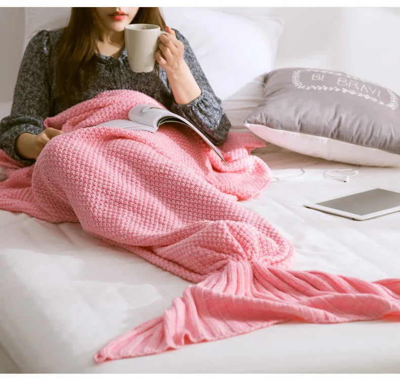 Kuscheldecke für Kinder im Meerjungfrauen-Design