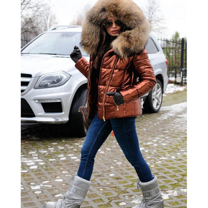 50% off | Margarete™ | Women's winter jacket with hood and faux fur lining