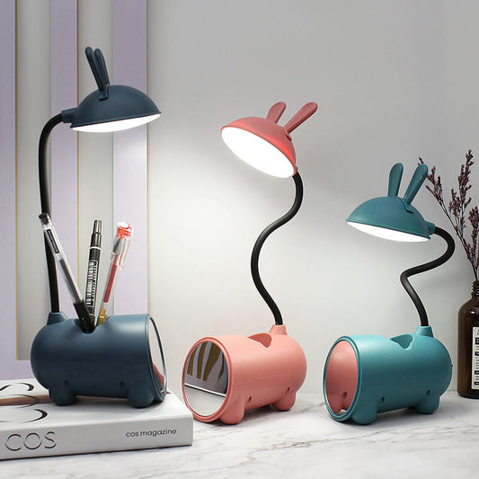 Moderne LED-Schreibtischlampe mit Stifthalter und Touch-Steuerung