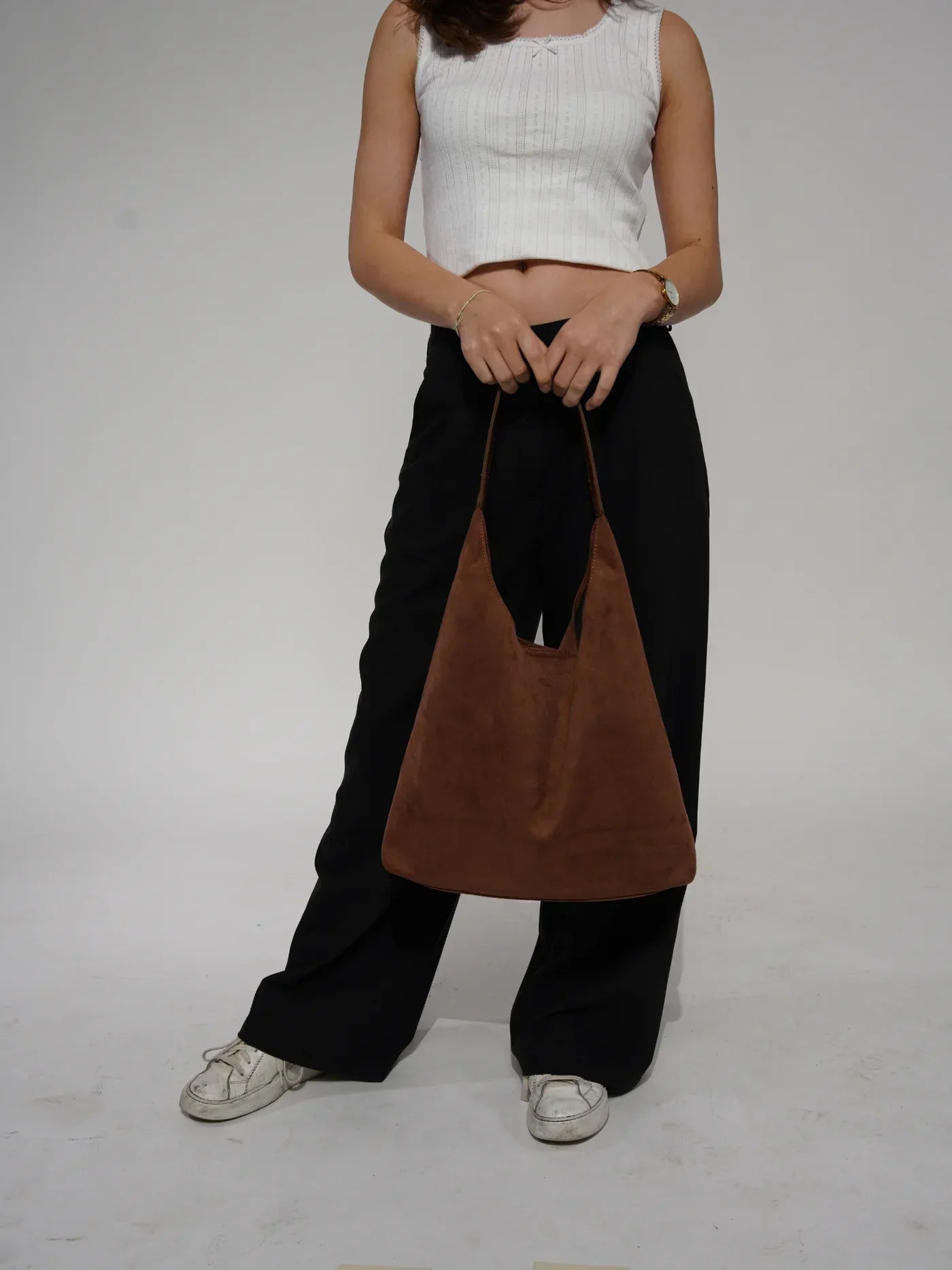 Freya™ | Soft suede shoulder bag