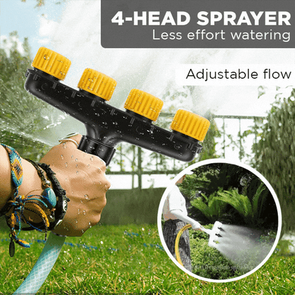 AquaQuad™ | Premium 4-Head Garden Sprinkler