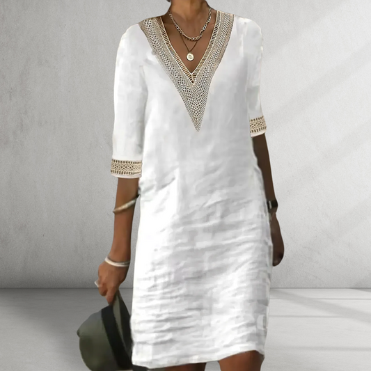 Novirea™ | Cotton and linen summer dress