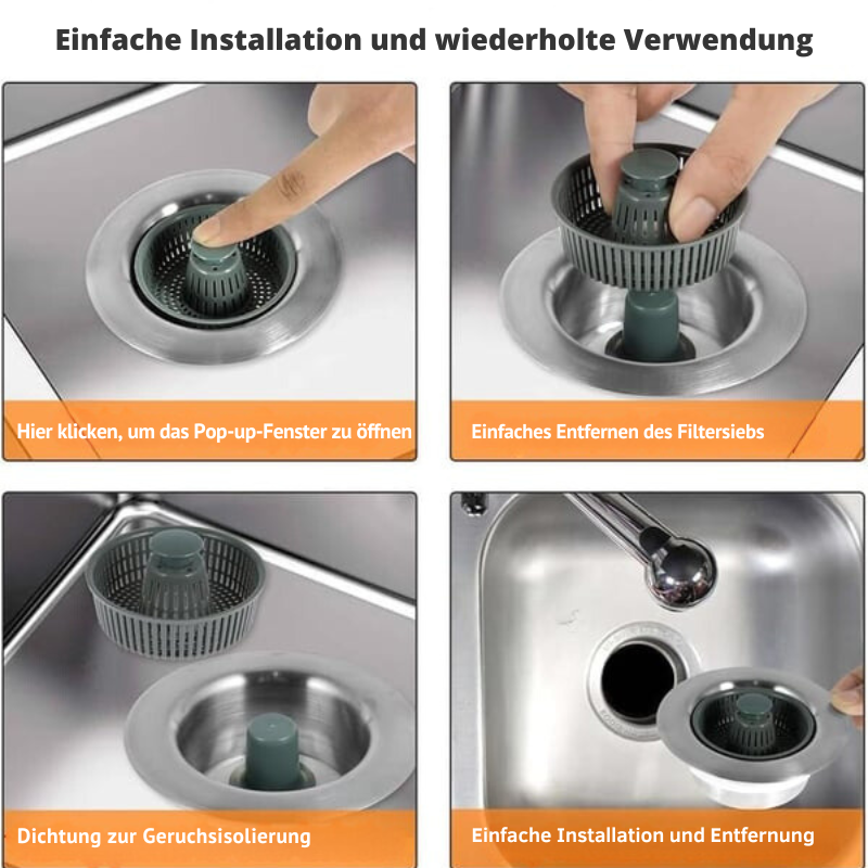 CleanFlow™ – New Improved Siphon Strainer Basket Drain