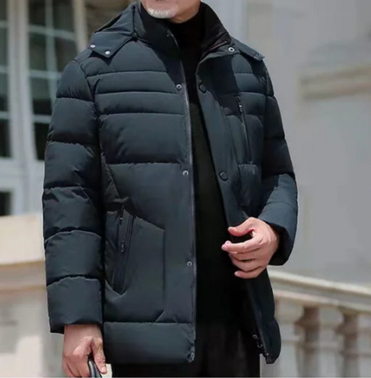 Frostel™ | Men's hooded, padded, and fleece-lined winter jacket – perfect for cold days