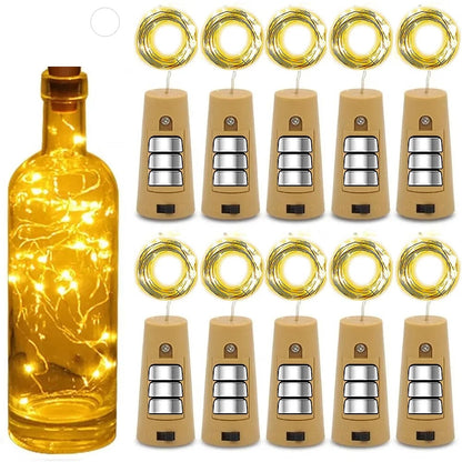 Snowstar™ – LED Bottle Cork String Lights | Holiday Collection