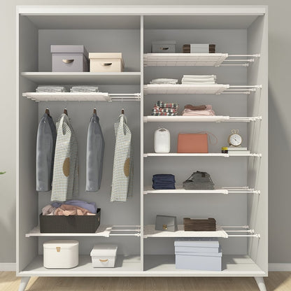 OrganizeEase™ – Erweiterbares Spannregal für den Kleiderschrank