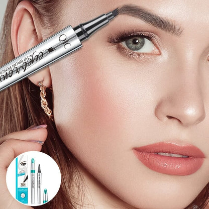 BrowFork™ – 3D Waterproof Eyebrow Pencil with 4-Prong Tip