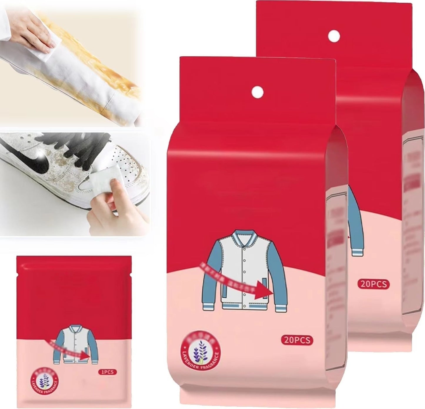 1+1 GRATIS | Sofortige Fleckenentferner-Tücher für Kleidung [Lezter Tag Rabatt]