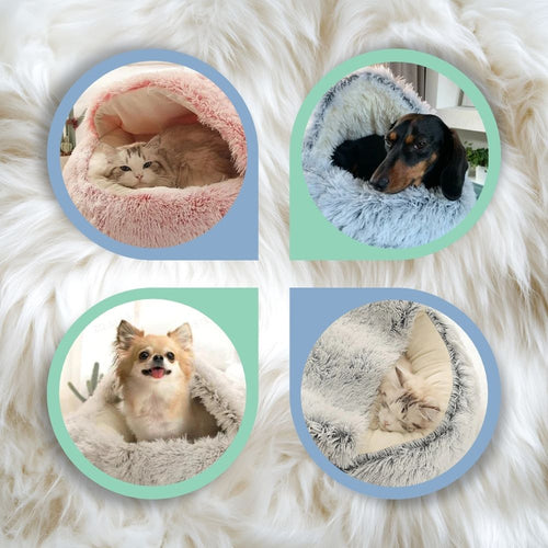 Kuscheliges Plüschbett für Hunde & Katzen