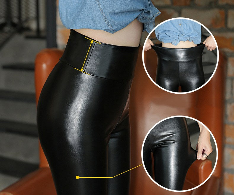 Thermo™ leather leggings