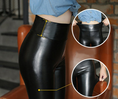 Thermo™ leather leggings