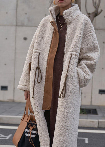 Cosynic™ | Plus-size high-neck drawstring winter coat 