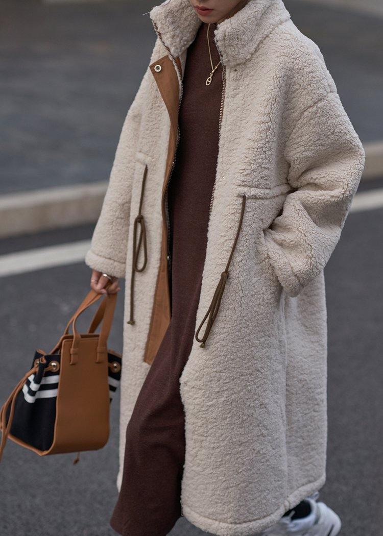 Cosynic™ | Plus-size high-neck drawstring winter coat 