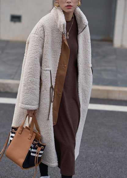 Cosynic™ | Plus-size high-neck drawstring winter coat 