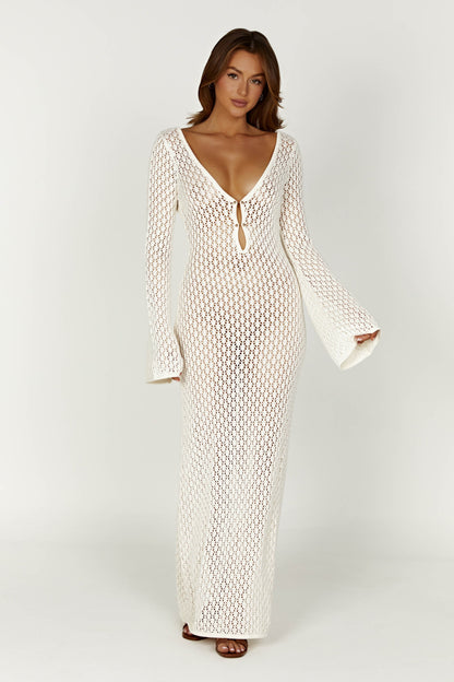 Lara™ | Sophisticated white dress 