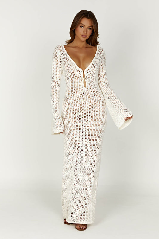 Lara™ | Sophisticated white dress 