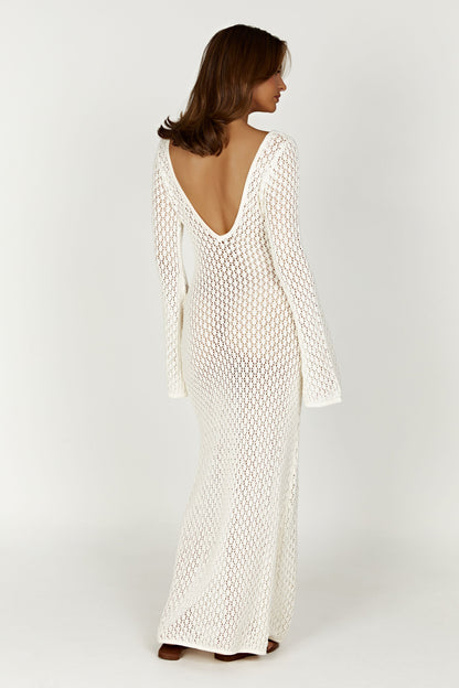 Lara™ | Sophisticated white dress 