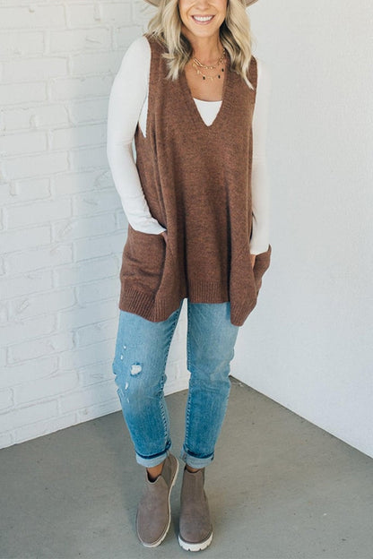 Cozyknit™ | Cozy Pocket Pullover Vest