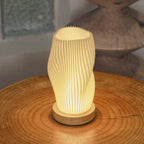 Vintage gestreifte Nachtlichtlampe
