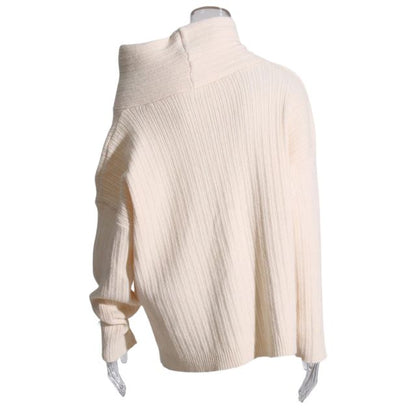 50% OFF | Sivora™ | Women's Ribbed Asymmetric Collar Knit Sweater [Rabat på sidste dag]