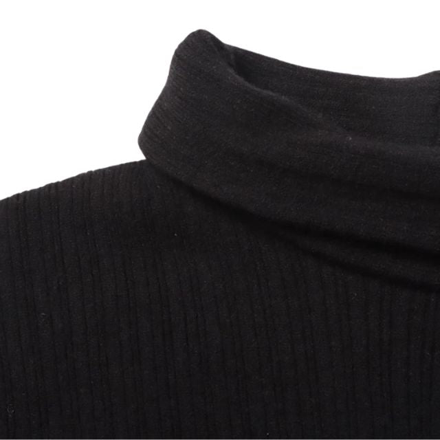 50% OFF | Sivora™ | Women's Ribbed Asymmetric Collar Knit Sweater [Rabat på sidste dag]