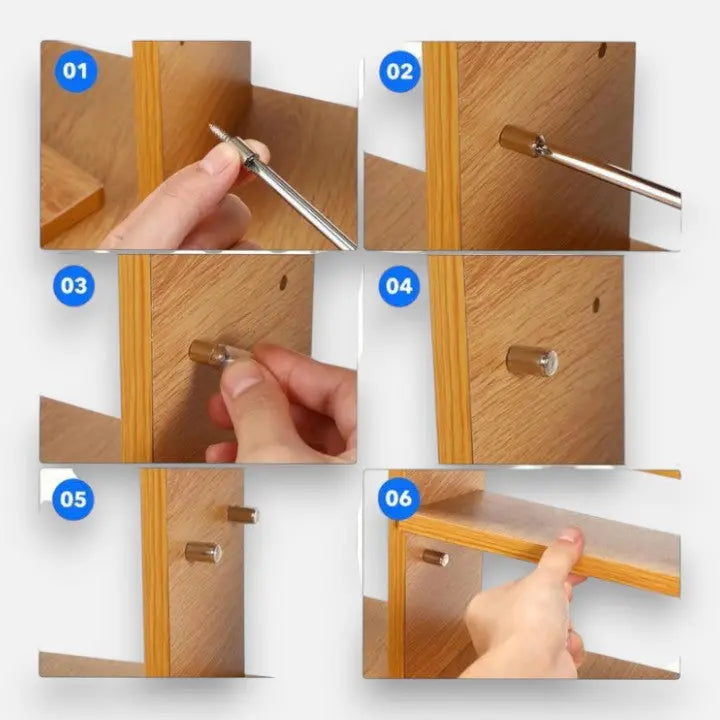 SteadyPin™ - Sofort einrastende Regalstabilisatoren