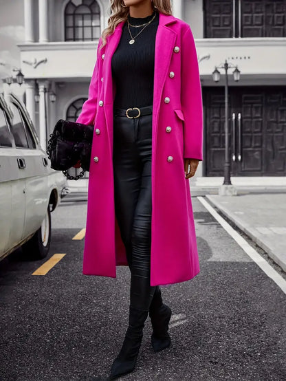 50% OFF | Liaquen™ | Fashion-conscious trench coat with belt and fur trim