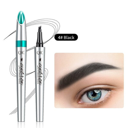BrowFork™ – 3D Waterproof Eyebrow Pencil with 4-Prong Tip