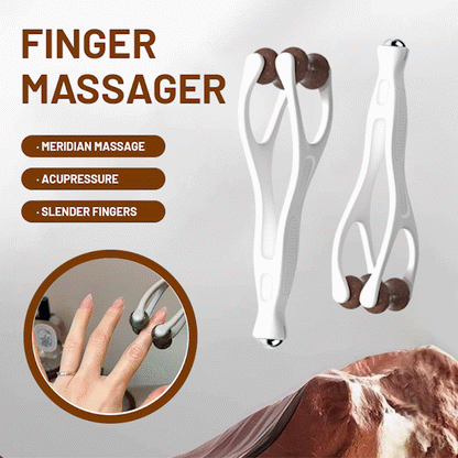 Akupressur-Fingermassagegerät – Handschmerz-Entlastungswerkzeug mit Bian-Stein