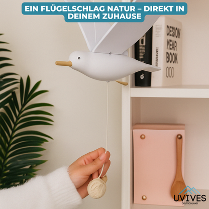 SkyGull™ – Hand-carved seagull with flapping wings